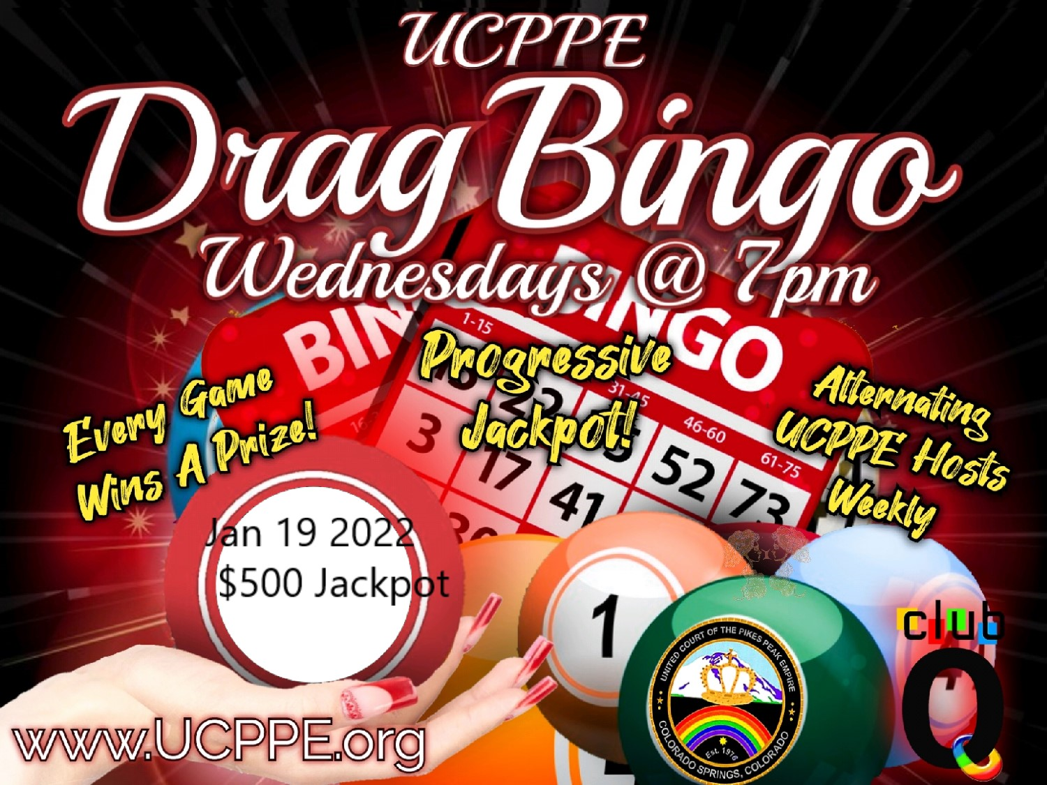 drag bingo with ucppe 01-19-2022