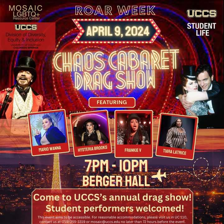 roar week chaos cabaret drag show 04-09-2024